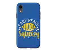 Custodia per iPhone XR Citazione Limonata Facile Peasy Limone Squeezy Summer Agrumi