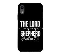 Custodia per iPhone XR Citazione Spirituale Ispiratrice Il Signore è il mio Pastore