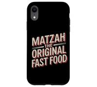 Custodia per iPhone XR Citazione Umorismo Ebraico Matzah The Original Fast Food