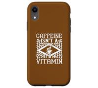 Custodia per iPhone XR Citazione umoristica per gli amanti del caffè della caffeina non della droga