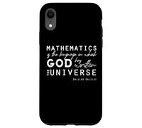 Custodia per iPhone XR Citazioni cristiane positive Galileo Matematica Dio Universo Regali