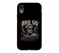 Custodia per iPhone XR Citazioni sullo stoicismo di Bro Go Meditate Marcus Aurelio