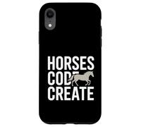 Custodia per iPhone XR Codice cavalli Crea un amante del programmatore equestre