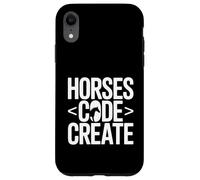 Custodia per iPhone XR Codice cavalli Crea un amante del programmatore equestre
