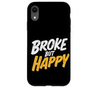 Custodia per iPhone XR Colorato Broke but Happy Stamp Costume