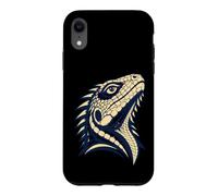Custodia per iPhone XR Colorful Bearded Dragon Face Reptile Animal Lover