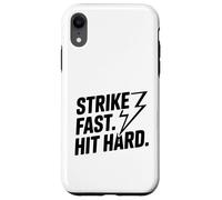 Custodia per iPhone XR Colpisci velocemente, colpisci un fulmine forte