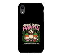 Custodia per iPhone XR Coltivare la mia cosa preferita Bamboo Garden Panda