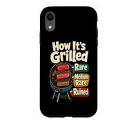 Custodia per iPhone XR Come è divertente barbecue alla griglia Pitmaster Steak Humor