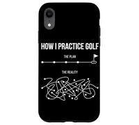 Custodia per iPhone XR Come mi esercito Piano Golf Vs Realtà Divertente Amante di Golf Hobby