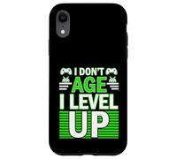 Custodia per iPhone XR Compleanno Umorismo Non invecchiare Livello Up Giocatore Compleanno