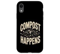 Custodia per iPhone XR Compost Happens, divertente compostaggio di vermi da giardiniere