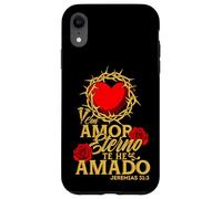 Custodia per iPhone XR Con amor eterno te he amado, versículo Jeremías 31:3