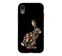 Custodia per iPhone XR Coniglio Floreale Botanico Bunny Amante Animali
