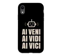 Custodia per iPhone XR Conquistatore tecnico robot AI Veni Vidi Vici
