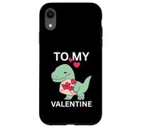 Custodia per iPhone XR Cool Little Dino con Lover Letter Gift To My Valentine Day