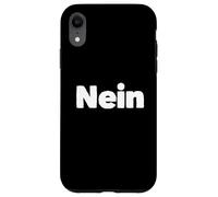 Custodia per iPhone XR Cool Nope Citazione Una parola per chi dice no o no in tedesco