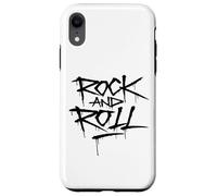 Custodia per iPhone XR Cool Wild Rock and Roll Typography Graffiti Style Music