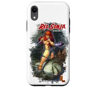 Custodia per iPhone XR Copertina a fumetti rossa di Sonja Marc Silvestri She-Devil Woman Warrior