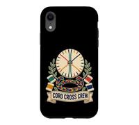 Custodia per iPhone XR CORD CROSS CREW Kumihimo Disco Intreccio Bobine