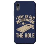 Custodia per iPhone XR Cornhole Dad Funny Posso essere vecchio ma trovo ancora il buco