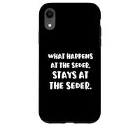 Custodia per iPhone XR Cosa succede al seder rimane divertente seder ebraico pasquale