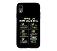 Custodia per iPhone XR Cose che faccio nel mio tempo libero Modello Treno Layout Builder Frog