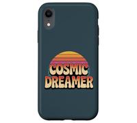 Custodia per iPhone XR Cosmic Dreamer Retro Tramonto Logo Stile Vintage