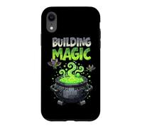 Custodia per iPhone XR Costruire Magic Brick Builder Halloween Mattone O scherzetto strega