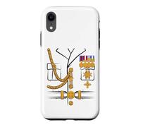 Custodia per iPhone XR Costume da ufficiale generale del dittatore militare per Halloween