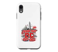 Custodia per iPhone XR Crank That Go-Go Washington DC Music Vintage Rosso Blu