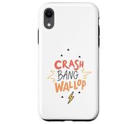 Custodia per iPhone XR Crash Bang Wallop Lightning Laugh Logo Stampa Frase