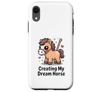 Custodia per iPhone XR Creating My Dream Horse Kawaii - Pony pastello