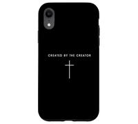 Custodia per iPhone XR Creato dalla Croce del Creatore - Fede cristiana minimalista