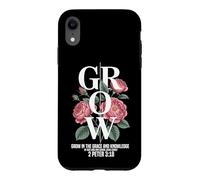 Custodia per iPhone XR Crescere in grazia Conoscenza Gesù Cristo 2 Pietro 3:18