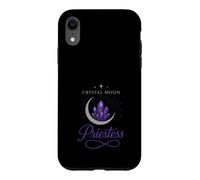 Custodia per iPhone XR Crystal Moon Sacerdotessa Mistica Fase Lunare Strega Estetica