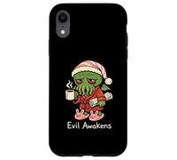 Custodia per iPhone XR Cthulhu Morning Coffee Evil Awakens Divertente Carino Cosmic Horror
