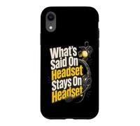 Custodia per iPhone XR Cuffie per produzione teatrale Stage Manager