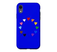 Custodia per iPhone XR Cuori in stile europeo - Cerchio dell'orgoglio del progresso