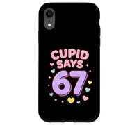 Custodia per iPhone XR Cupido dice 67 Sei sette meme di San Valentino Uomini Donne Bambini