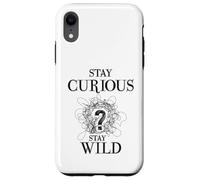 Custodia per iPhone XR Curious Stay Wild Question Mark Scribble Inspirational Love