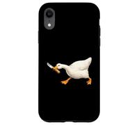 Custodia per iPhone XR Cute but Dangerous Duck with Knife Funny Silly Duck Meme
