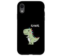Custodia per iPhone XR Cute Dino Shirt Rawr Dinosaur ruggente divertente Kid Dino Cartoon