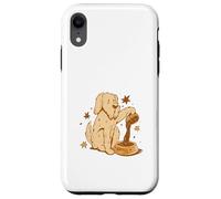 Custodia per iPhone XR Cute Dog Coffee Lover Funny Caffeine Design