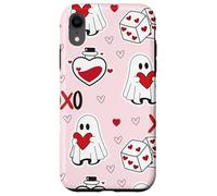 Custodia per iPhone XR Cute Ghost Valentines XOXO Heart Dice Spooky