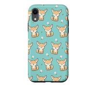 Custodia per iPhone XR Cute Kawaii Girls Womens Kids Pattern Fennec Fox Lover