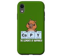 Custodia per iPhone XR Cute Kids Science Kawaii Elements of Happiness Capybara