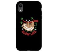Custodia per iPhone XR Cute Sloth Sleeping on a Tree Branch Lazy Relax