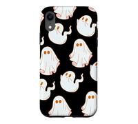 Custodia per iPhone XR Cute Spooky Ghost Pastel Goth Retro Groovy Halloween Black