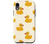 Custodia per iPhone XR Cute Yellow Rubber Duck Little Bath Toy Black